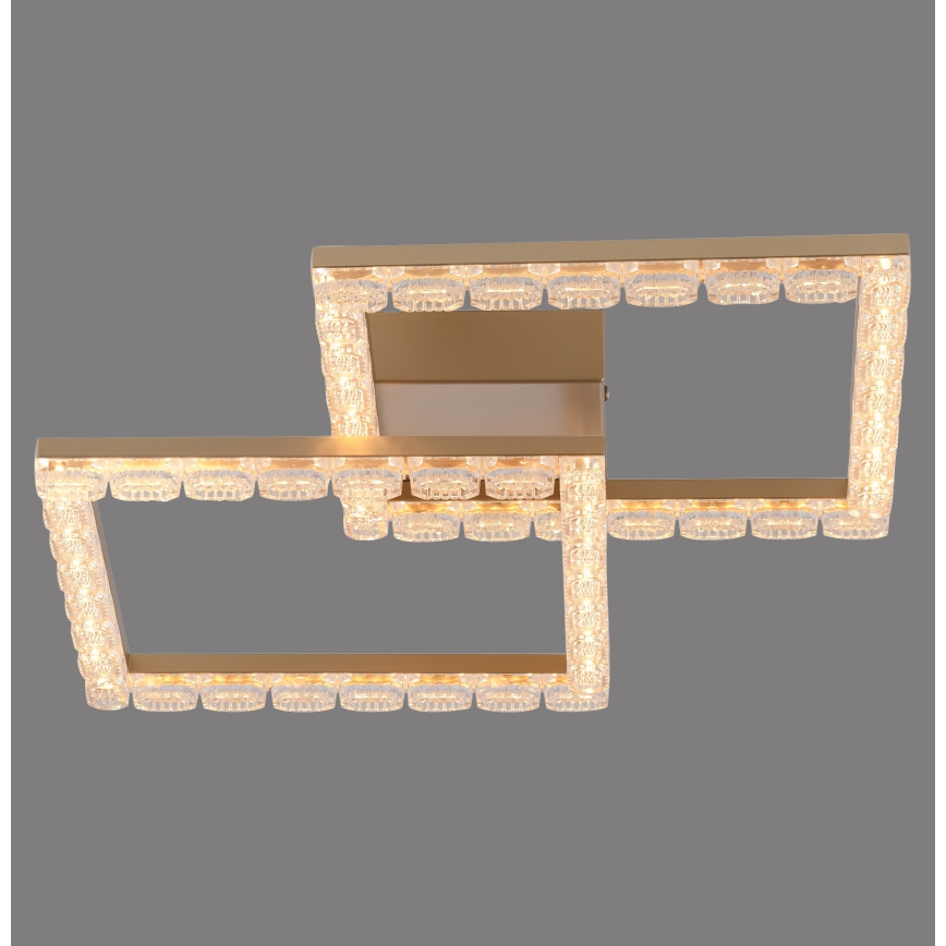 JUST LIGHT. 14732-60 - LED plafonjera GLITRA LED/17,5W/230V 37,6x37,6 cm zlatna