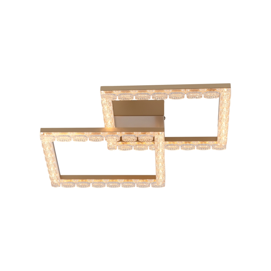 JUST LIGHT. 14732-60 - LED plafonjera GLITRA LED/17,5W/230V 37,6x37,6 cm zlatna