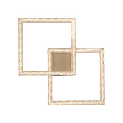 JUST LIGHT. 14732-60 - LED plafonjera GLITRA LED/17,5W/230V 37,6x37,6 cm zlatna