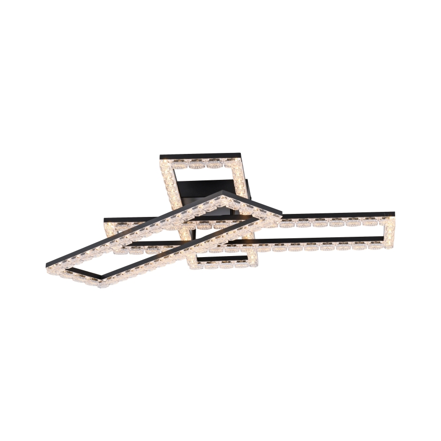 JUST LIGHT. 14733-18 - LED plafonska svetiljka GLITRA LED/35W/230V 57x72 cm crna