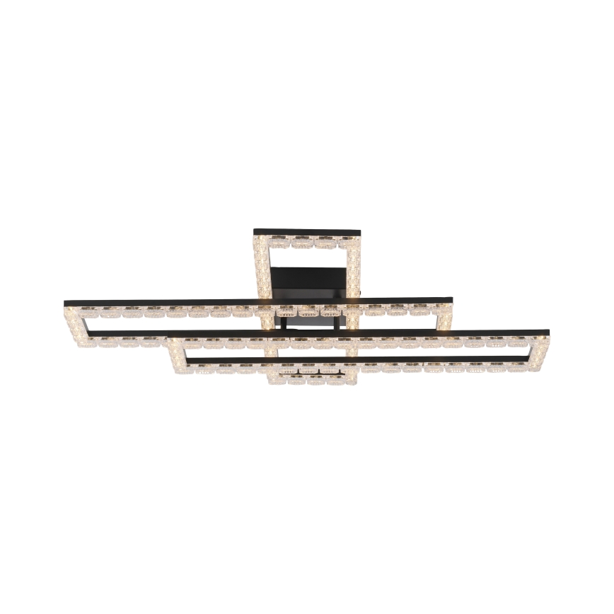 JUST LIGHT. 14733-18 - LED plafonska svetiljka GLITRA LED/35W/230V 57x72 cm crna