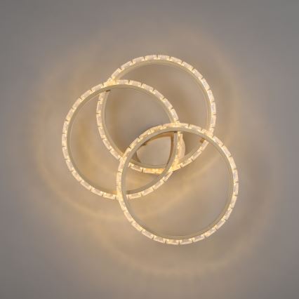 JUST LIGHT. 14734-60 - LED stropna svetiljka GLITRA LED/37W/230V prečnika 50 cm zlatna