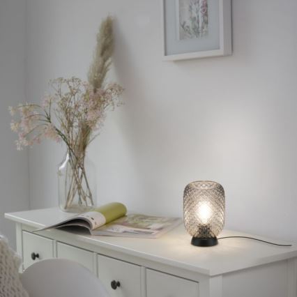 JUST LIGHT. 14906-18 - Stona lampa REISHI 1xE27/40W/230V crna