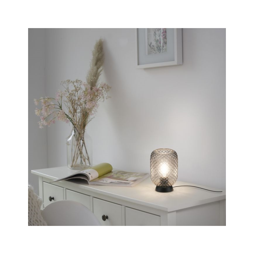 JUST LIGHT. 14906-18 - Stona lampa REISHI 1xE27/40W/230V crna