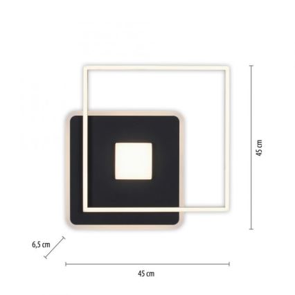 JUST LIGHT. 15045-18 - LED prigušiva plafonska svetiljka DOMINO LED/26W/230V