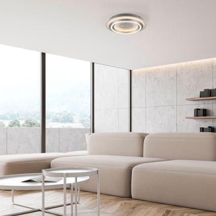 JUST LIGHT. 15089-21 - LED stropna svetiljka CICHIO LED/36W/230V Ø 40 cm matni hrom