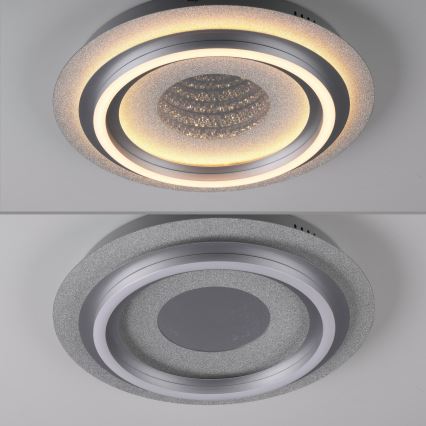 JUST LIGHT. 15089-21 - LED stropna svetiljka CICHIO LED/36W/230V Ø 40 cm matni hrom