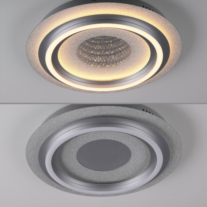 JUST LIGHT. 15089-21 - LED stropna svetiljka CICHIO LED/36W/230V Ø 40 cm matni hrom