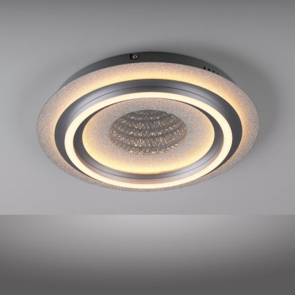 JUST LIGHT. 15089-21 - LED stropna svetiljka CICHIO LED/36W/230V Ø 40 cm matni hrom