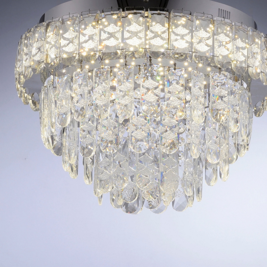 JUST LIGHT. 15092-17 - LED plafonsko svetlo KULUNKA LED/33W/230V prečnik 38 cm sjajni hrom