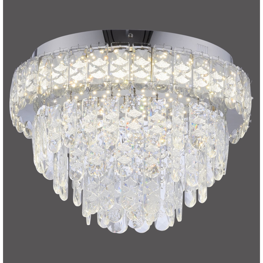 JUST LIGHT. 15092-17 - LED plafonsko svetlo KULUNKA LED/33W/230V prečnik 38 cm sjajni hrom