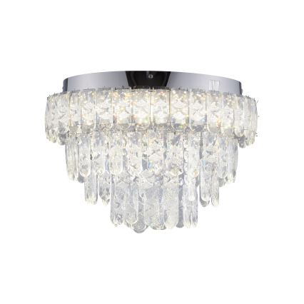 JUST LIGHT. 15092-17 - LED plafonsko svetlo KULUNKA LED/33W/230V prečnik 38 cm sjajni hrom