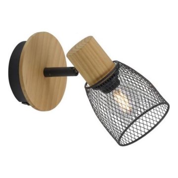 JUST LIGHT. 15191-79 - Zidni spot TAMIS 1xE14/10W/230V borovina