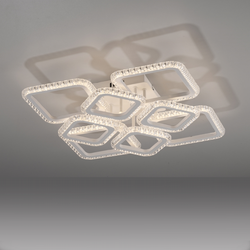 JUST LIGHT. 15269-16 - LED plafonska svetiljka CRYSTALLO LED/43,5W/230V 49x49 cm bela