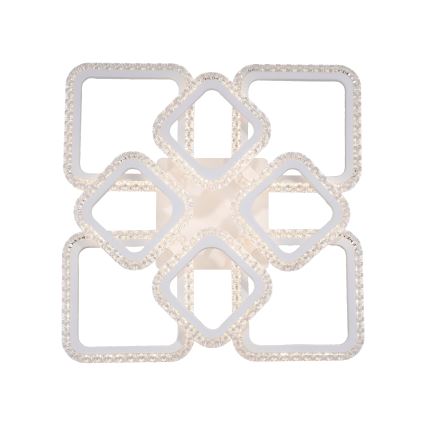 JUST LIGHT. 15269-16 - LED plafonska svetiljka CRYSTALLO LED/43,5W/230V 49x49 cm bela