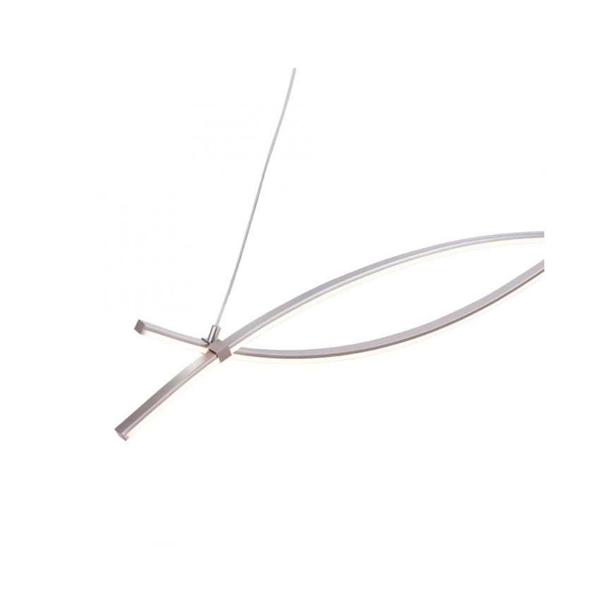 JUST LIGHT. 15382-55 - LED luster na sajli MAJA 2xLED/8,4W/230V mat hrom