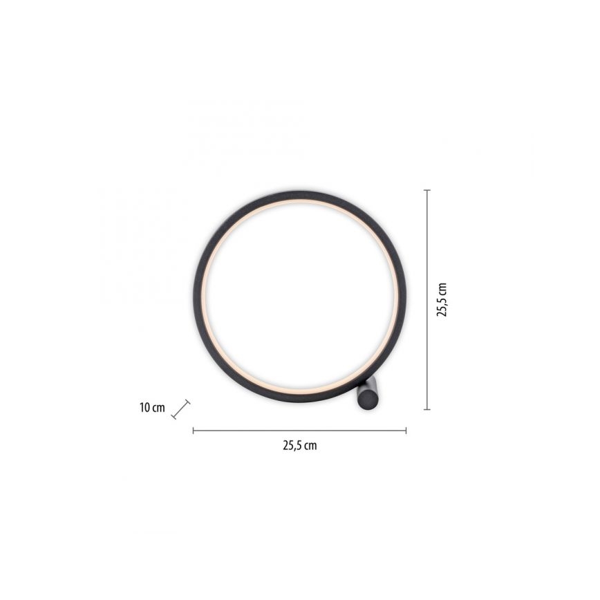 JUST LIGHT. 15395-18 - LED Stona lampa MINI RITUS LED/10,5W/230V crna