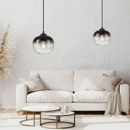 JUST LIGHT. 15420-18 - Luster na sajli ZEA 1xE27/25W/230V crni