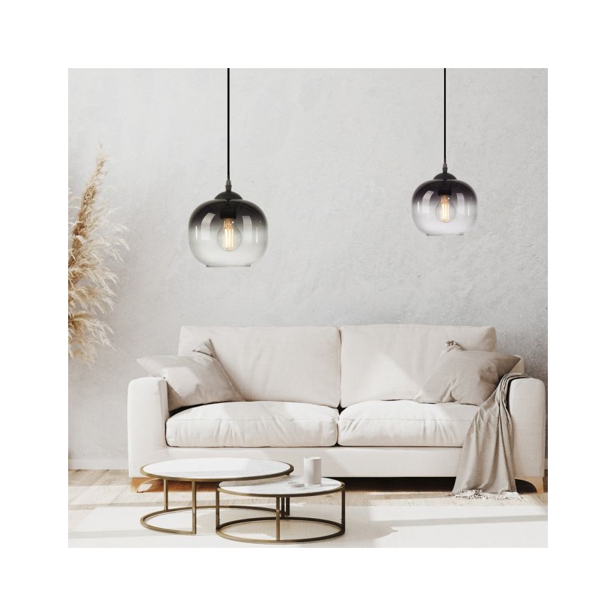 JUST LIGHT. 15420-18 - Luster na sajli ZEA 1xE27/25W/230V crni