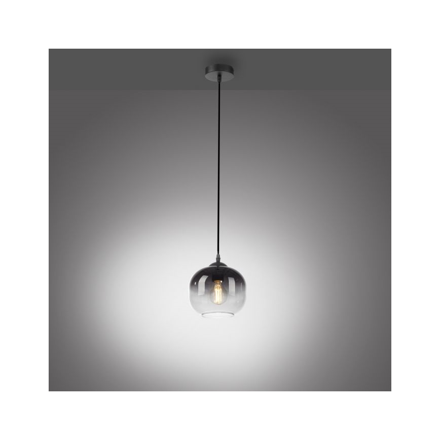 JUST LIGHT. 15420-18 - Luster na sajli ZEA 1xE27/25W/230V crni