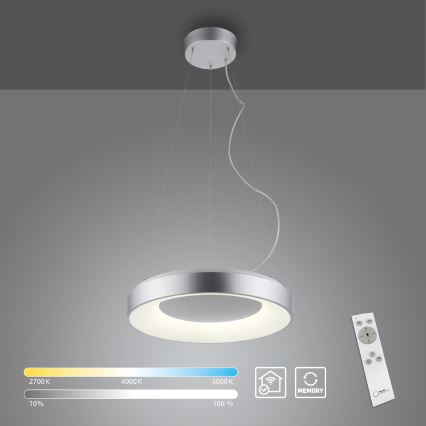 JUST LIGHT. 17075-21 - LED luster sa prigušiva na sajli KETO ANIKA LED/26,5W/230V 2700-5000K + daljinski upravljač