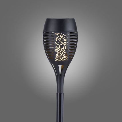 JUST LIGHT. 19106-18-3 - Komplet od 3 LED solarna svetla FACKEL LED/0,24W/1,2V 200 mAh IP44 crna