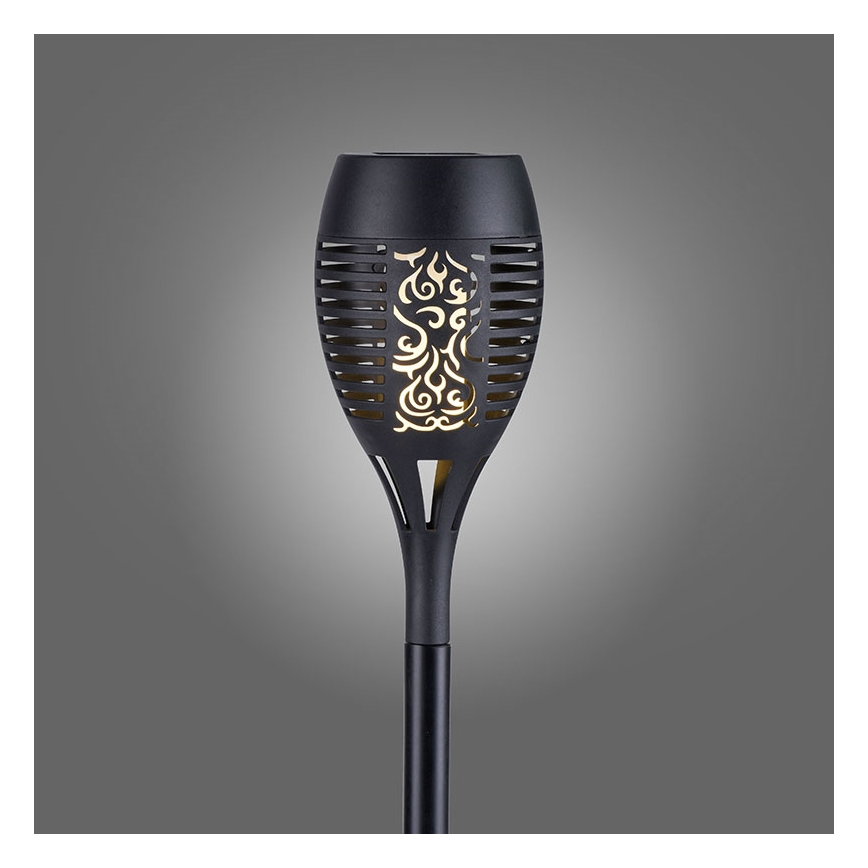 JUST LIGHT. 19106-18-3 - Komplet od 3 LED solarna svetla FACKEL LED/0,24W/1,2V 200 mAh IP44 crna