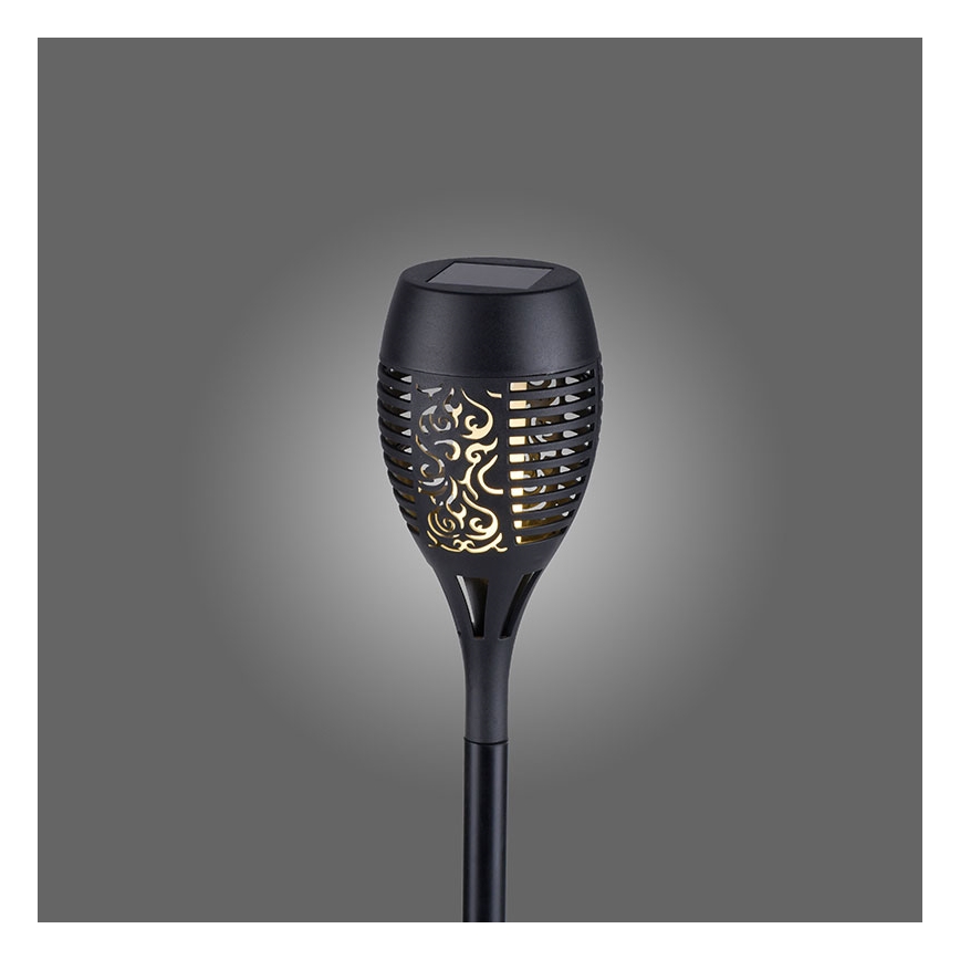 JUST LIGHT. 19106-18-3 - Komplet od 3 LED solarna svetla FACKEL LED/0,24W/1,2V 200 mAh IP44 crna