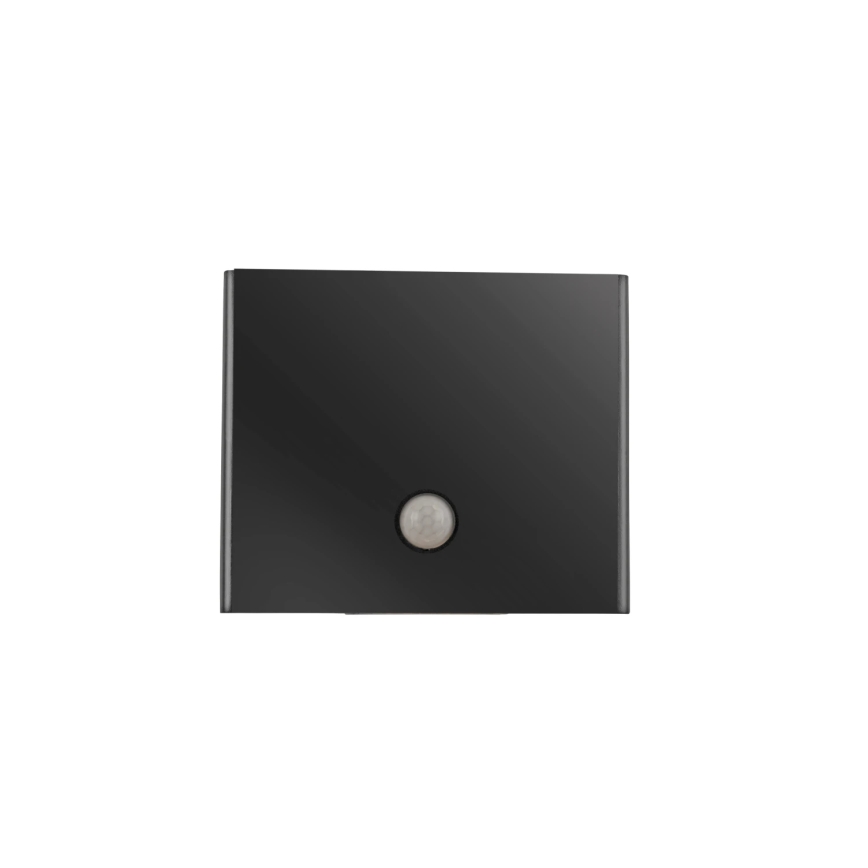 JUST LIGHT. 19471-18 - LED spoljno zidno svetlo sa senzorom AMIN 2xLED/1,25W/3,7V 4400mAh IP44 crna