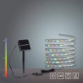 JUST LIGHT. 19971-18 - LED RGB solarna traka TEANIA LED/3,7V 5 m 1200 mAh IP44 crna