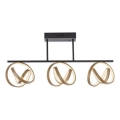 JUST LIGHT. 6245-18 - LED prigušiva plafonska lampa LOOP 3xLED/11W/230V 2700-5000K + daljinski upravljač