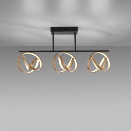 JUST LIGHT. 6245-18 - LED prigušiva plafonska lampa LOOP 3xLED/11W/230V 2700-5000K + daljinski upravljač