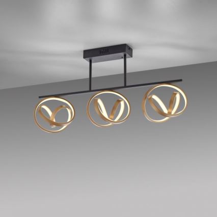 JUST LIGHT. 6245-18 - LED prigušiva plafonska lampa LOOP 3xLED/11W/230V 2700-5000K + daljinski upravljač