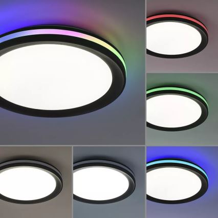JUST LIGHT. 7509018 - LED RGBW prigušiva plafonska svetiljka GANGES LED/24W/230V 2700-5000K + daljinski upravljač