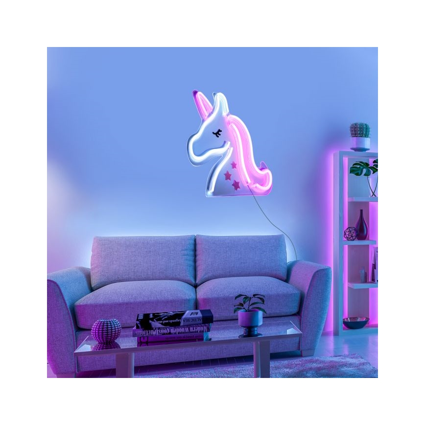 JUST LIGHT. 85025-70 - LED neonska zidna dekoracija NEON LED/6,5W/5V jednorog