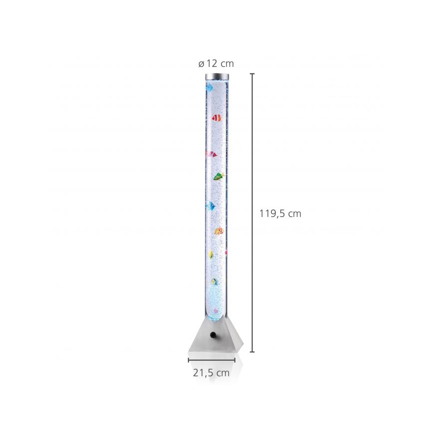 JUST LIGHT. 85106-55 - LED RGB dekorativna podna lampa AVA 12xLED/0,06W/230V