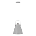 JUST LIGHT. L11160-16 - Luster na sajli EVA 1xE27/60W/230V pr. 26,5 siva