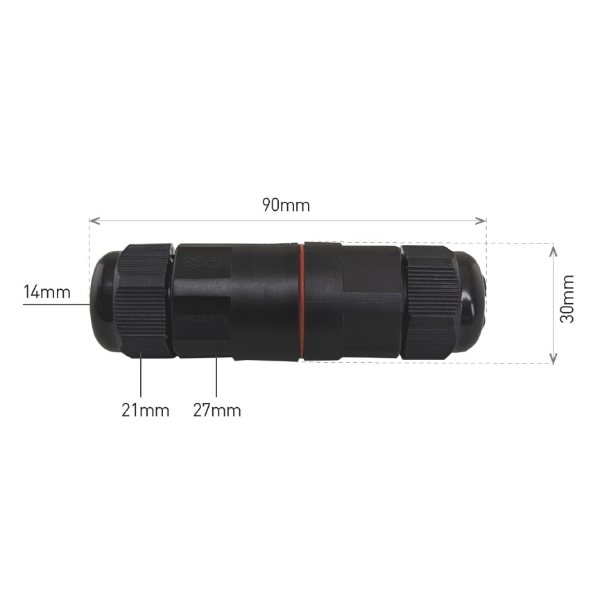 Kabelska spojka CWL 250V/16A IP68 3x2,5 mm²