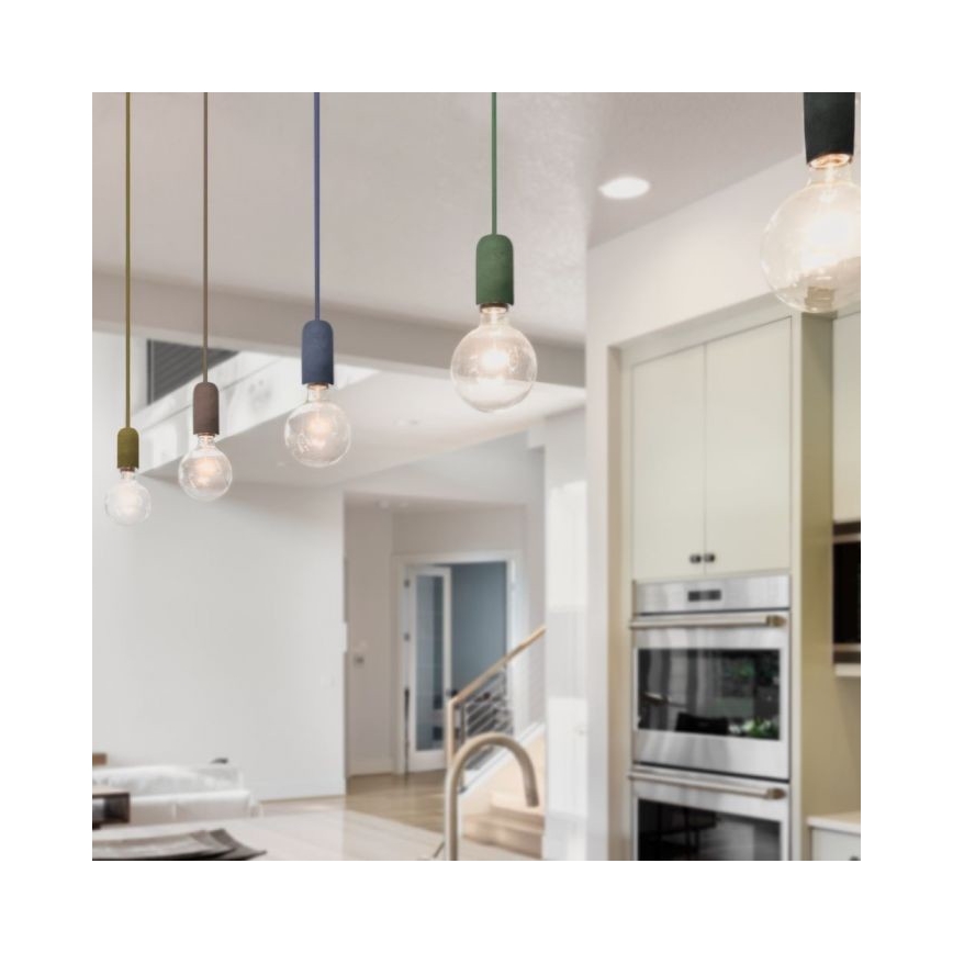 Kabl za napajanje 1xE27/60W/230V beton/braon