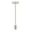 Kabl za napajanje 1xE27/60W/230V braon/sjajni hrom