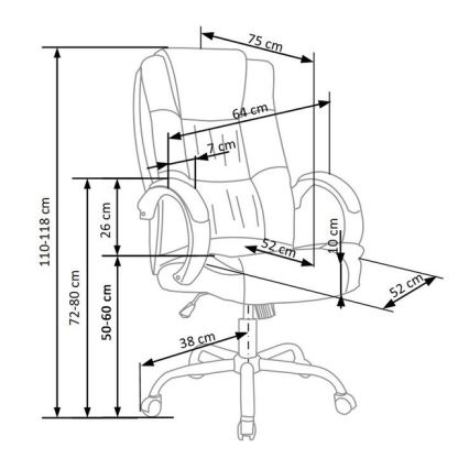 Kancelarijska stolica RELAX crna
