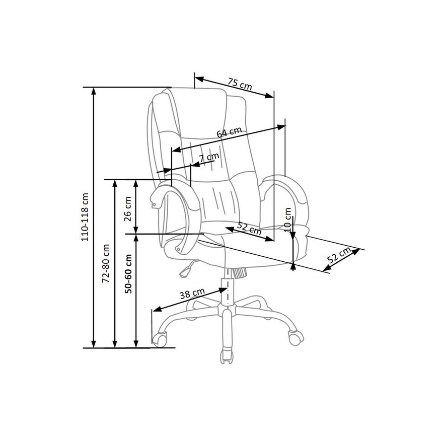 Kancelarijska stolica RELAX crna