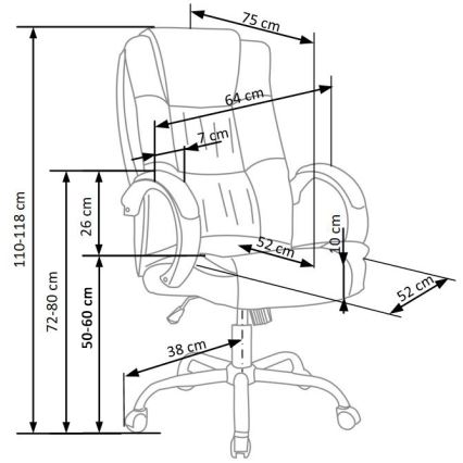 Kancelarijska stolica RELAX siva