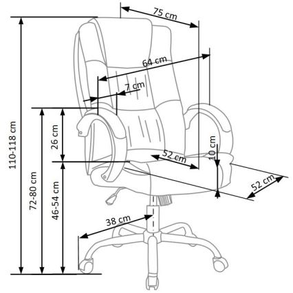 Kancelarijska stolica SELO siva