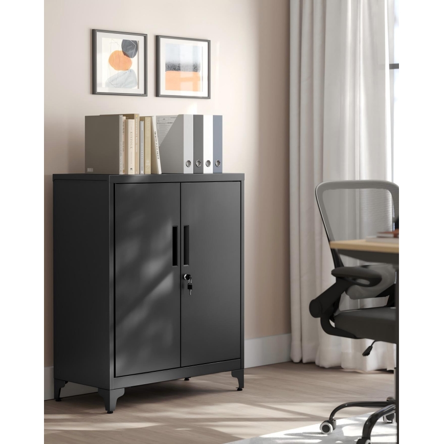 Kancelarijski ormar KAZE 80x40 cm crni