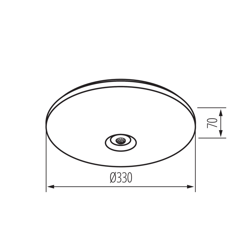 LED plafonsko svetlo sa senzorom pokreta i sumraka FOGLER LED/17W/230V prečnik 33 cm