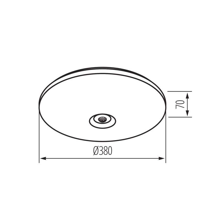LED plafonsko svetlo sa senzorom pokreta i sumraka FOGLER LED/24W/230V prečnik 38 cm