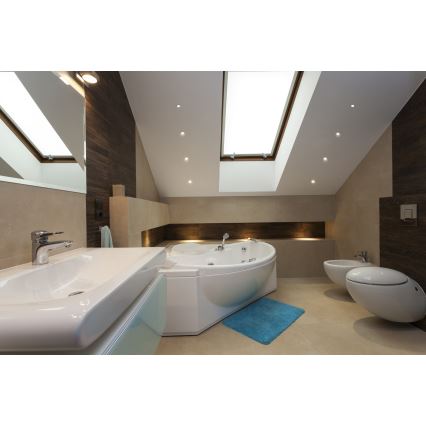 LED spoljno ugradno svetlo IMBER LED/1W/12V 4000K prečnika 3 cm 30 lm IP65 crno