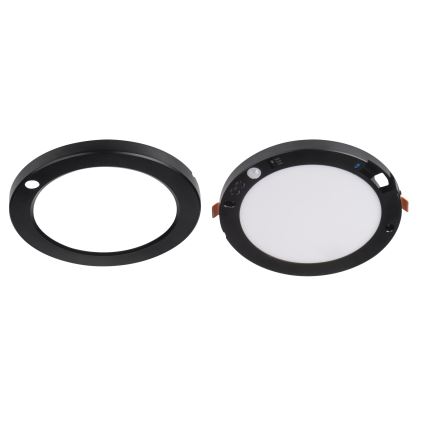 LED plafonsko/ugradno svetlo sa senzorom pokreta 2u1 ERGA LED/17W/230V 3000/4000/6500K crna