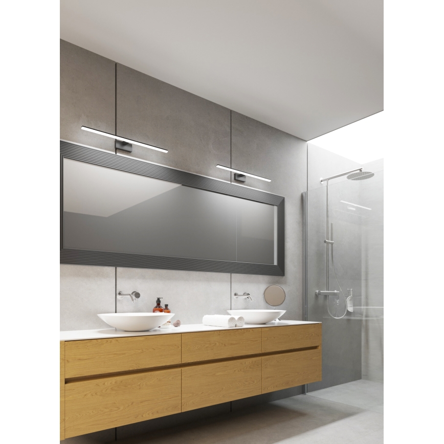 LED osvetljenje za kupatilsko ogledalo ASTEN LED/12W/230V IP44 crna